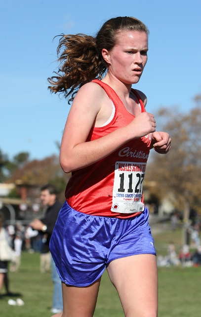 NCS XC D5 Girls-090.JPG - 2009 North Coast Section Cross Country Championships, Hayward High School, Hayward, California